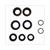 SEAL-RINGENSET KREIDLER 3F+H ALT/NEW TYPE TW 9pcs