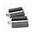 PEDAL SET UNION SOLEX/MBK/PEU rubber BLACK