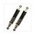 SHOCKABSORBERSET HONDA 365mm CHROME/BLACK 