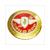 TANKTRANSFER ZUNDAPP ROUND EMBLEM feather RED
