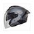 HELM JET COSMO SV CRUISER MAT ZWART/GRIJS       S