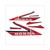 AUTOCOLLANT HONDA MB '87 ROUGE/BLANC