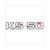 ZUNDAPP STICKER KS50 BLANC/NOIR 130x 25mm (1)