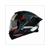 HELM THUNDER 4 SV EXEO MATT NOIR/ROUGE       M
