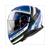 HELM THUNDER III SV CARRY ZWART/WIT/BLAUW        S